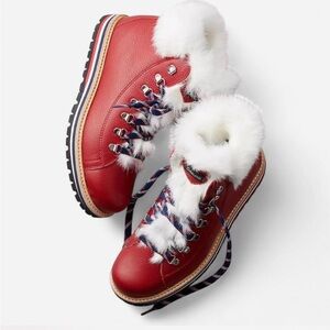 Overland Red Fur-Lined Women's Boots